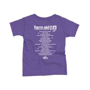 Farm Aid 2023 Cow Youth Tee – Purple