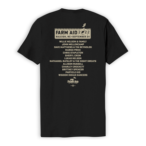Farm Aid 2022 Guitar Vines Unisex Tee – Black