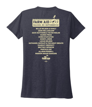 Farm Aid 2022 Women's Concert Logo Tee – Navy