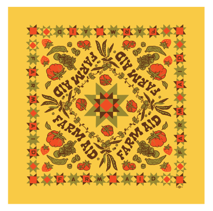 Farm Aid Organic Cotton Hex Bandana