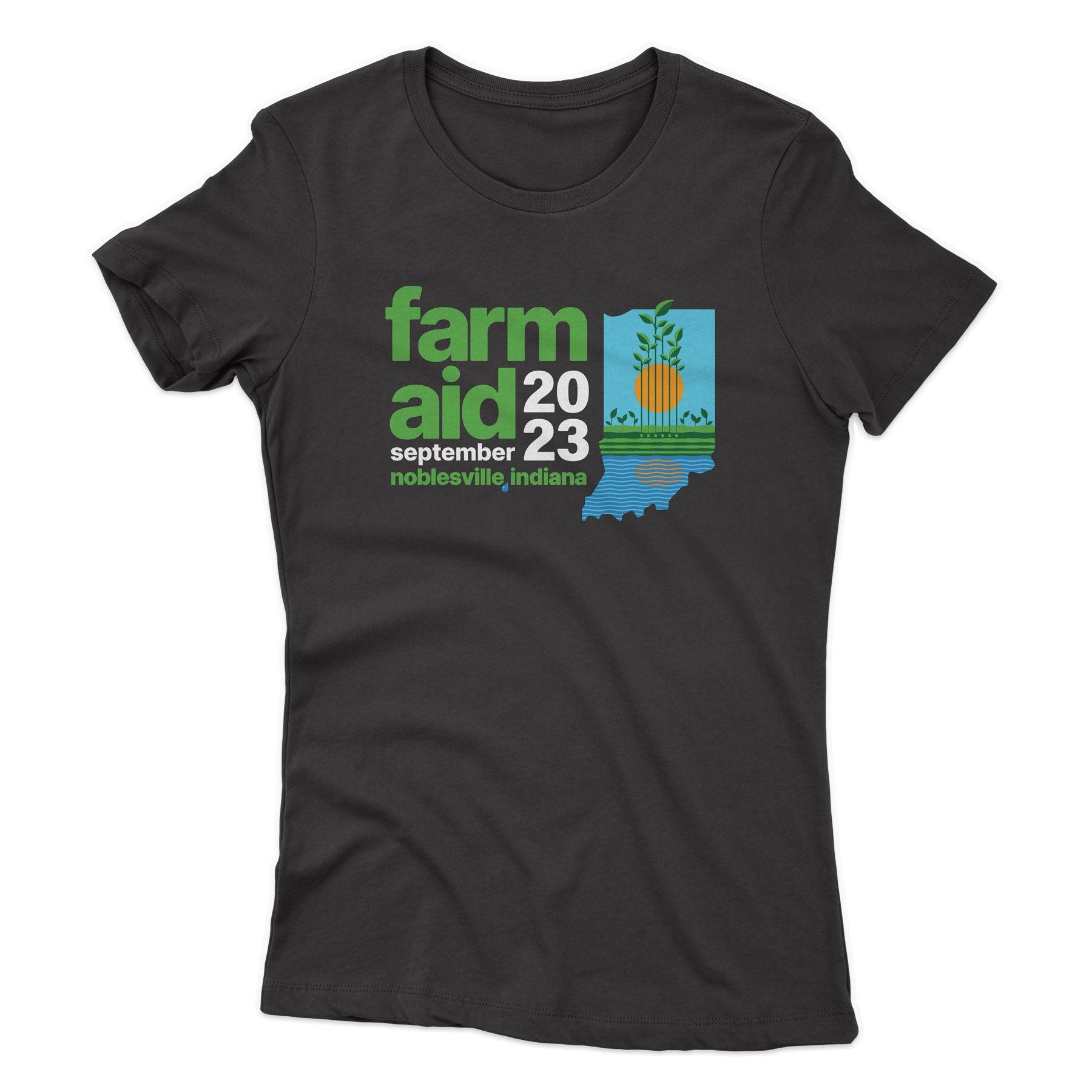 Farm Aid 2023 Women's Festival Logo Tee – Black