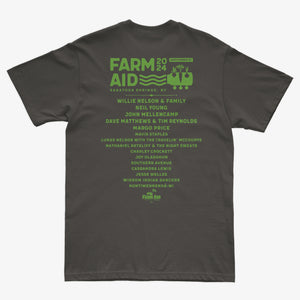 Farm Aid 2024 Festival Logo Tee – Charcoal