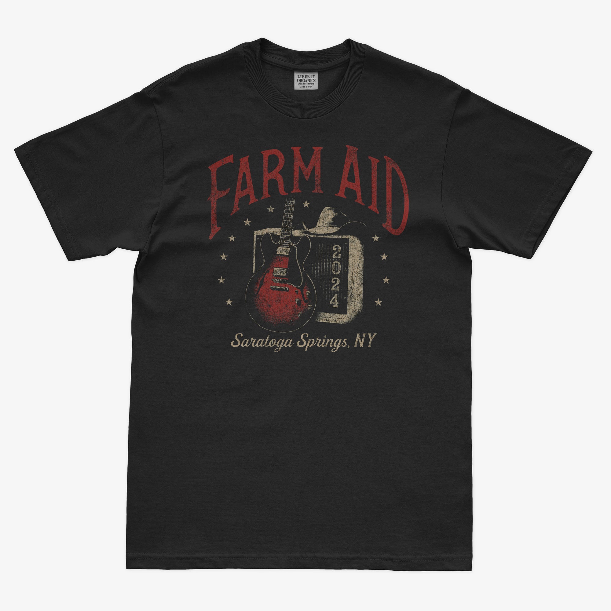 Farm Aid 2024 Guitar & Amp Tee – Black