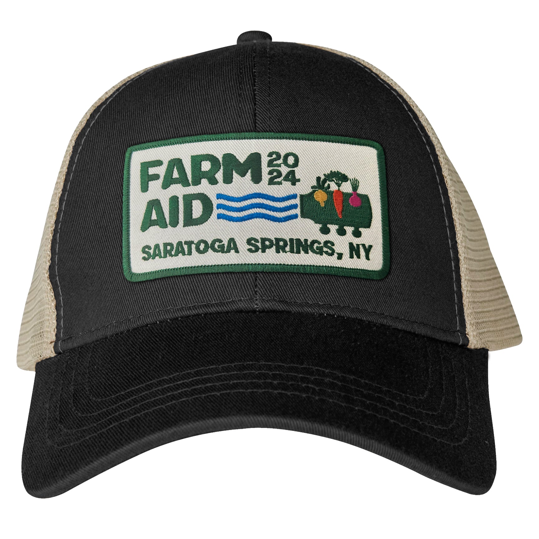 Farm Aid 2024 Festival Logo Trucker Hat – Black/Oyster