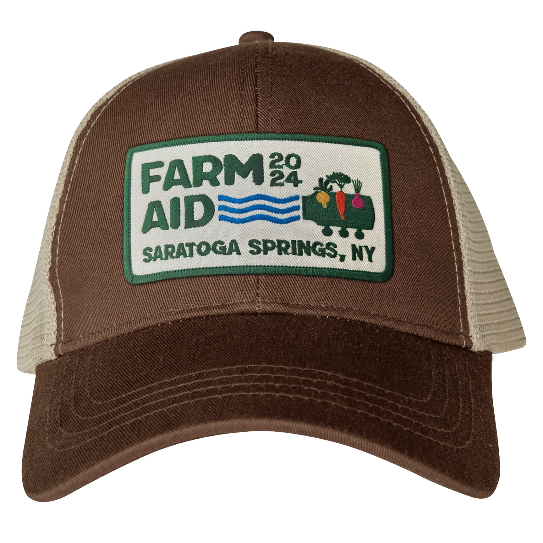 Farm Aid 2024 Festival Logo Trucker Hat – Brown/Oyster