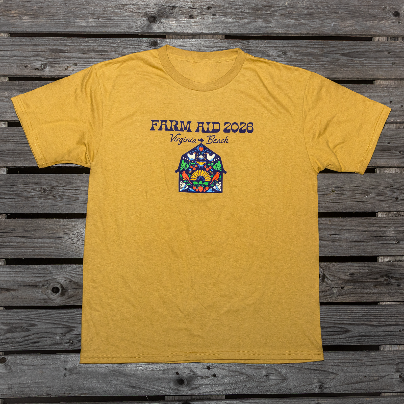 Farm Aid 2026 Festival Logo Organic Tee