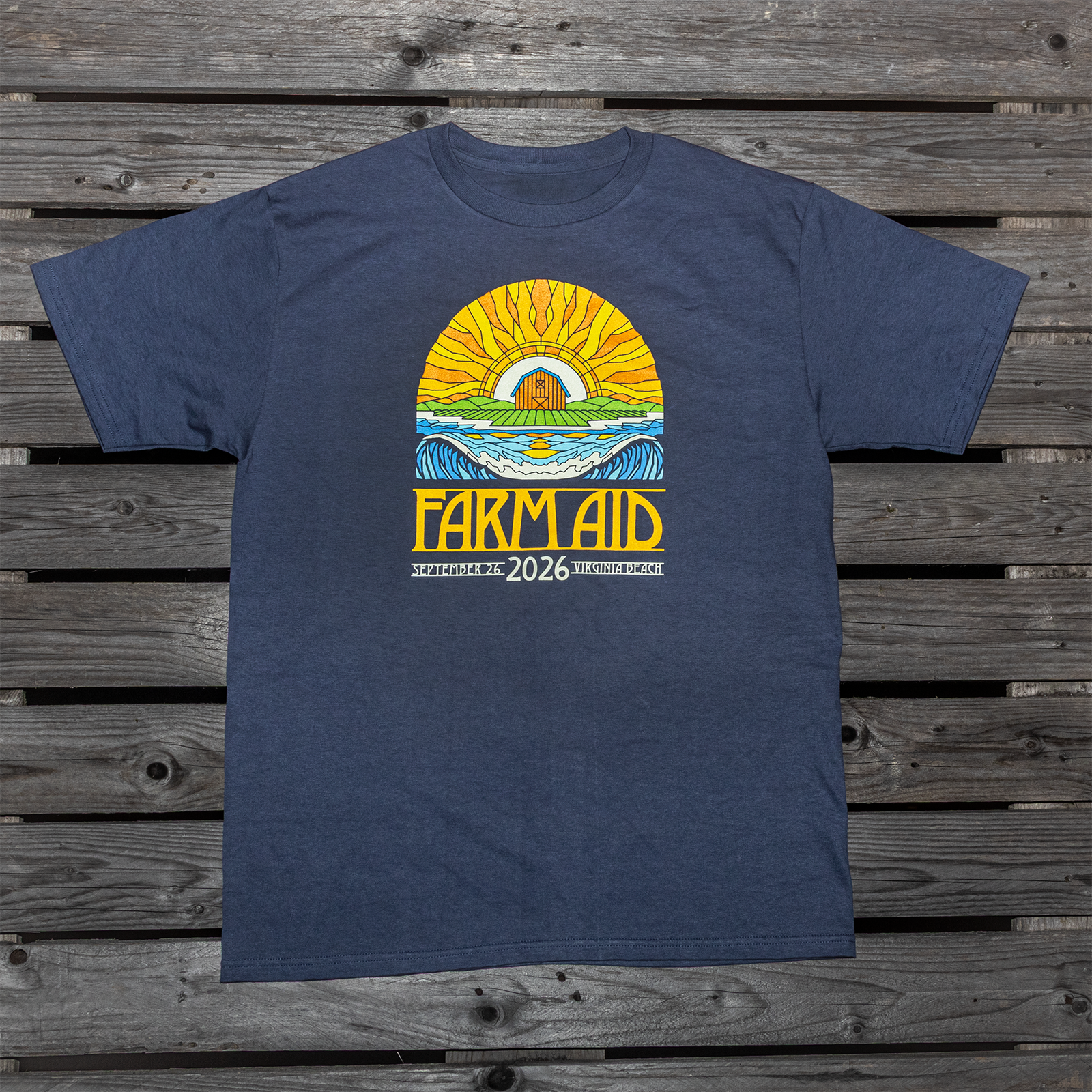 Farm Aid 2026 Stained Glass Organic Tee