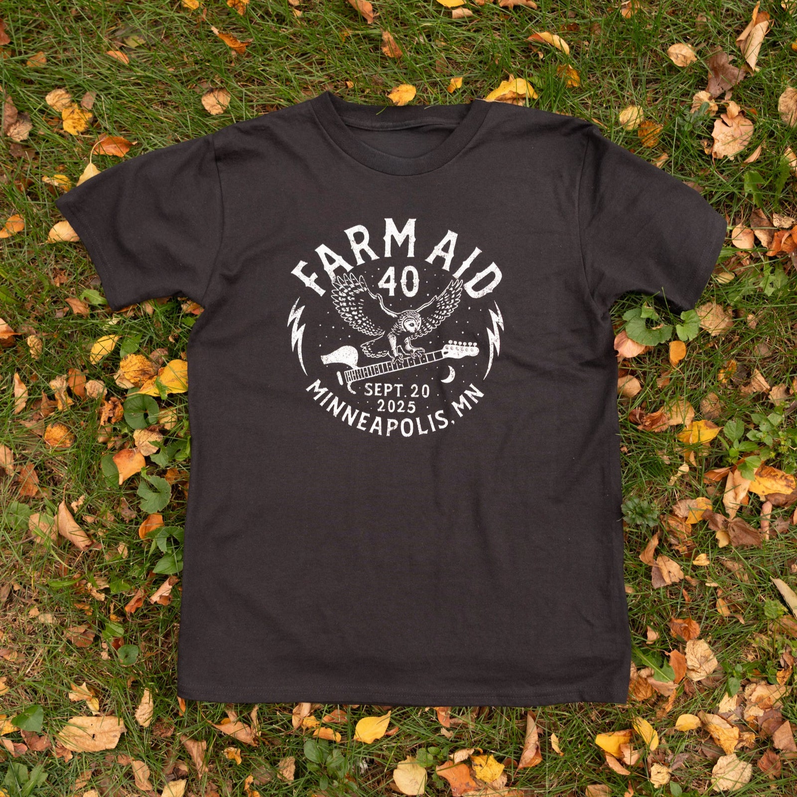 Farm Aid 40 Barn Owl Organic Tee