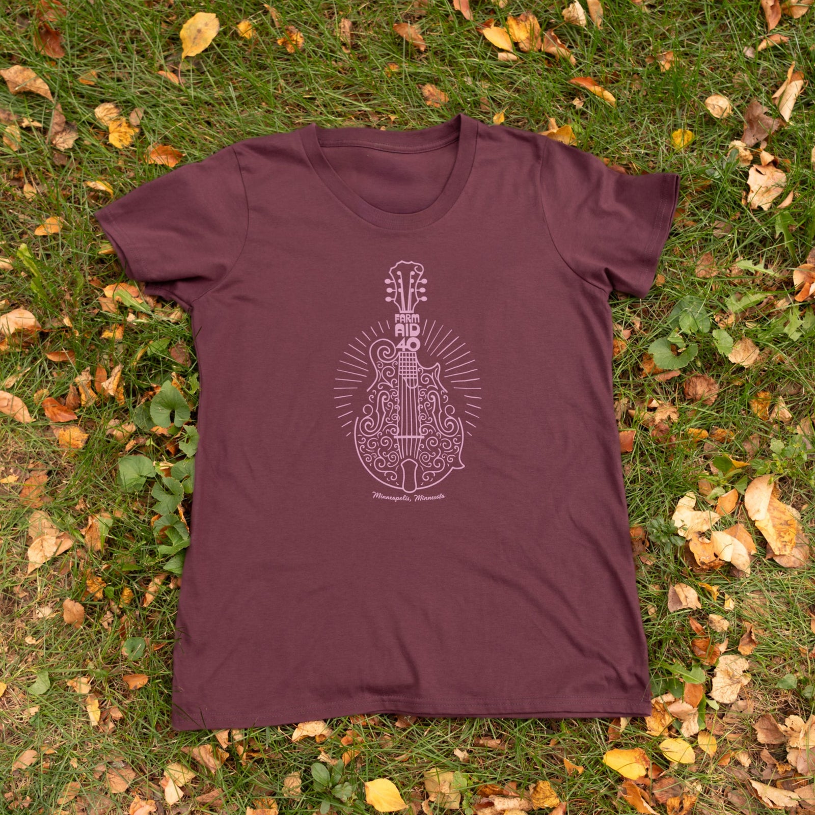 Farm Aid 40 Mandolin Women's Organic Tee