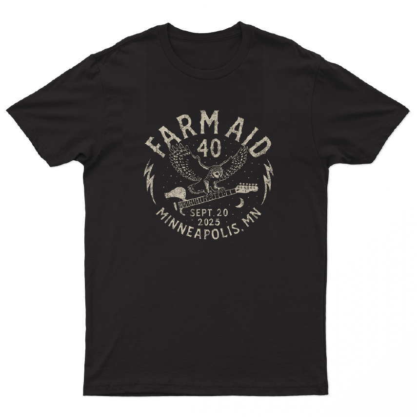 Farm Aid 40 Barn Owl Tee