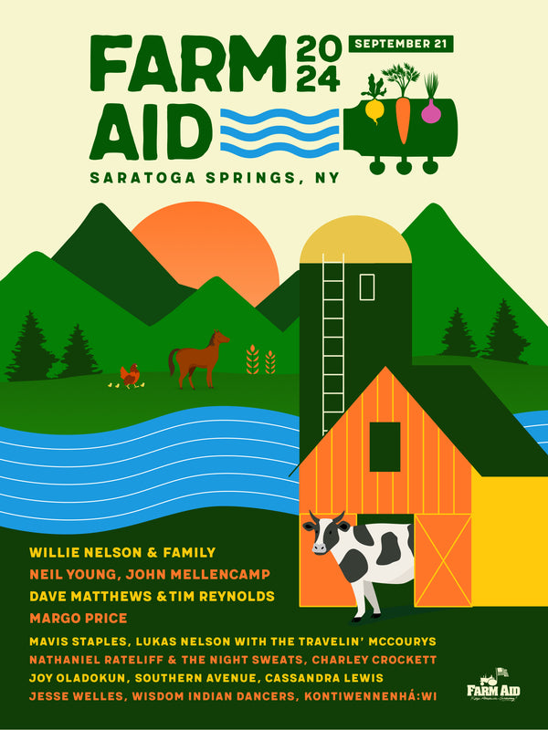 Farm Aid 2024 Tagged "poster"