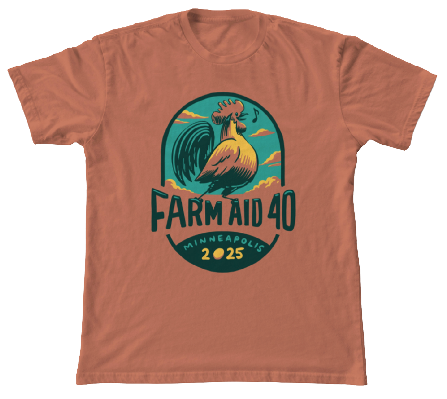 Farm Aid 40 Rooster Sings Tee