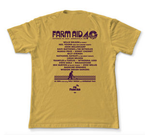 Farm Aid 40 Record Dude Kids Tee