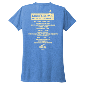 Farm Aid 2022 Women's Chicken Cord Tee – Azure Blue