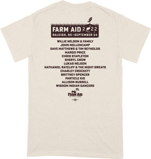 Farm Aid 2022 Concert Logo Unisex Tee- Natural
