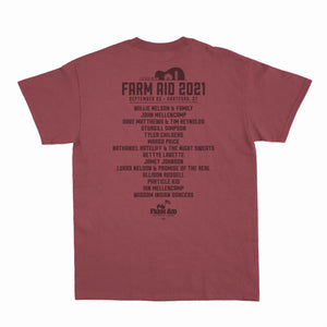 Farm Aid 2021 Rooster Tee- Rust