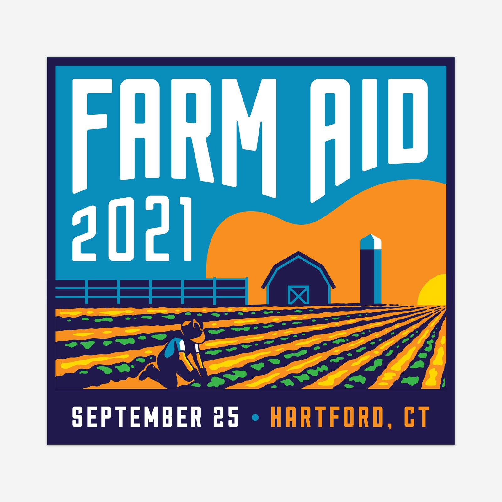 Farm Aid 2021 Logo Sticker