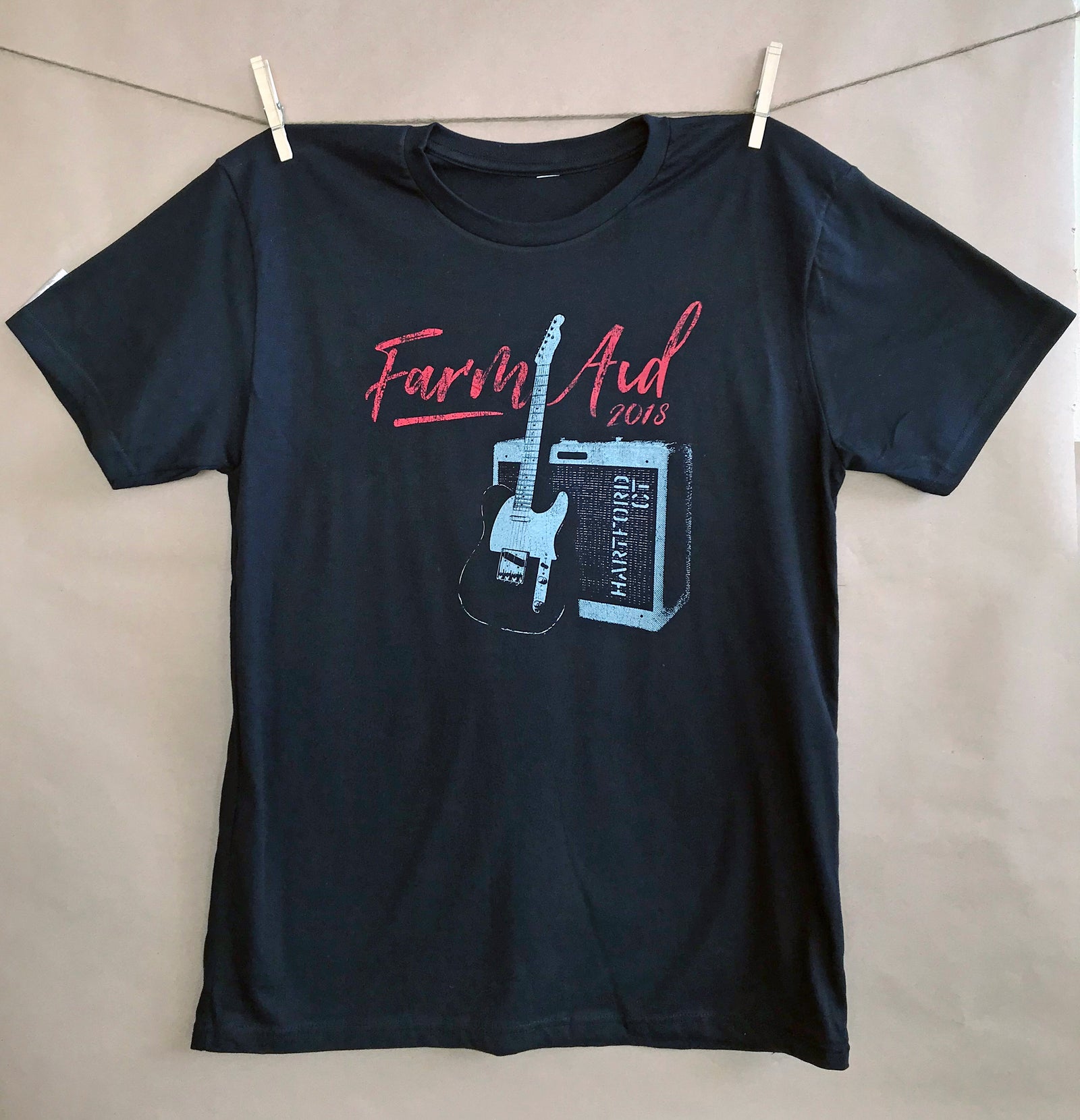 Farm Aid 2018 Black Guitar Tee
