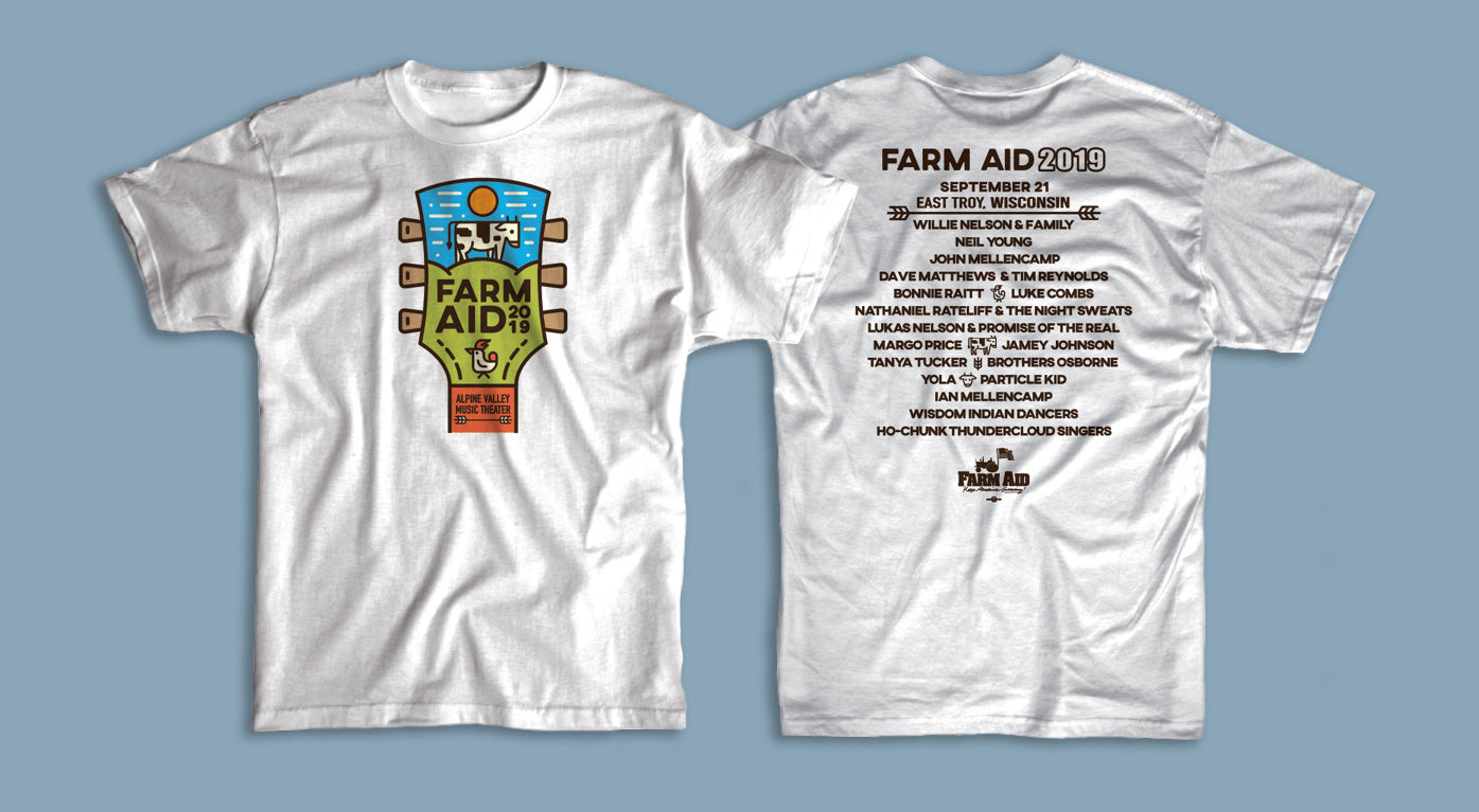 Farm Aid 2019 Logo Tee (White)
