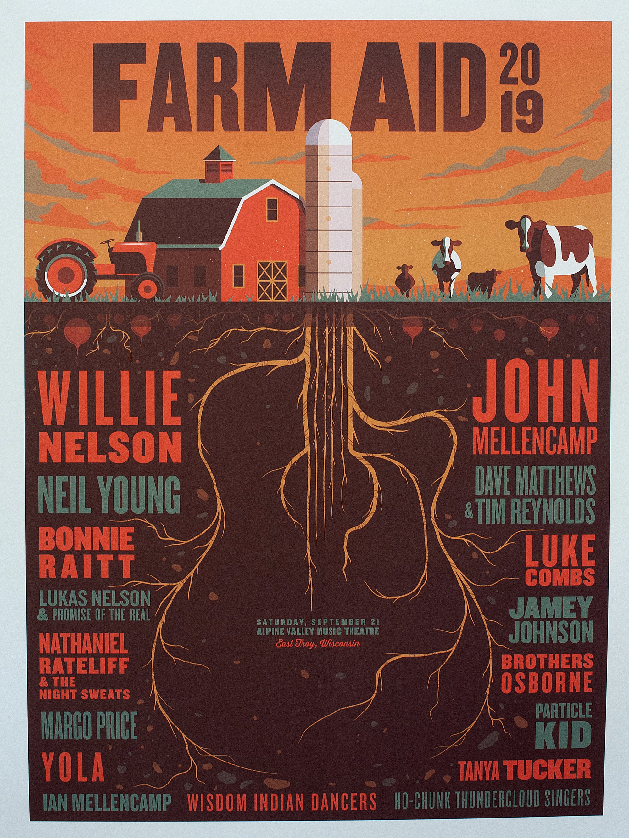 Farm Aid 2019 Festival Poster